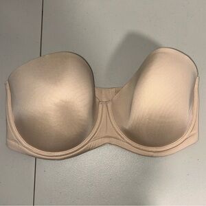 Wacoal Red Carpet Strapless Underwire Bra Sand Nude 38DDD No Straps